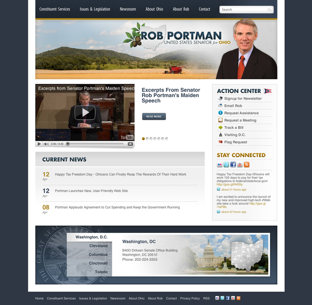 Featured Site - Senator Rob Portman