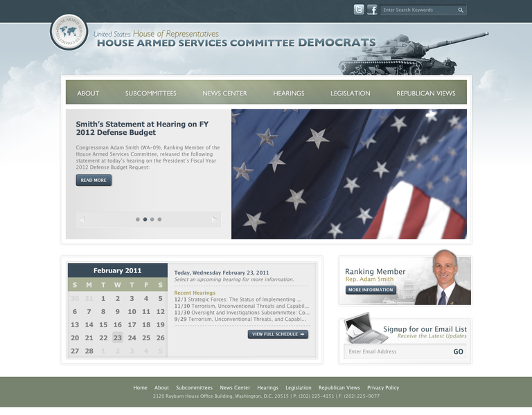 Featured Site - House Armed Services Committee Democrats