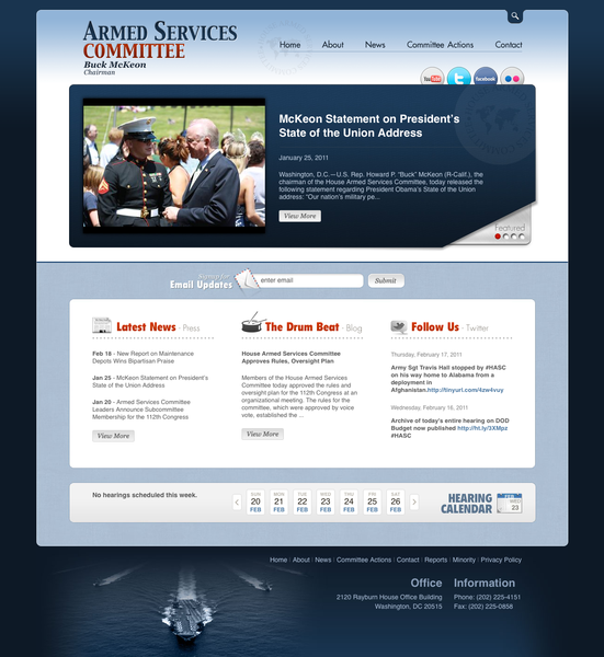 Featured Site - Armed Services Committee