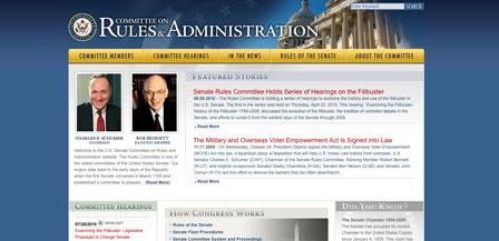 Featured Site - Senate Rules