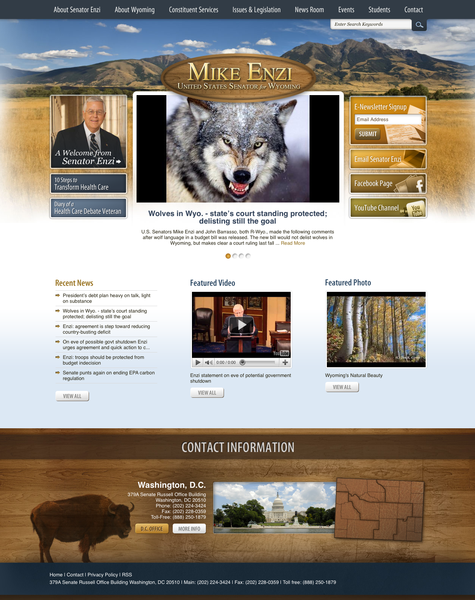 Featured Site - Senator Mike Enzi